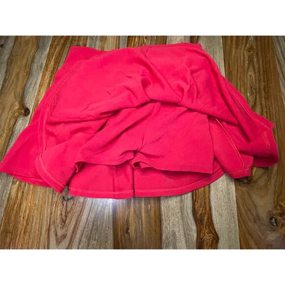 DVT 2X Womens Red Skater Mini Skirt with Attached Short Dance Cosplay - Picture 2 of 3